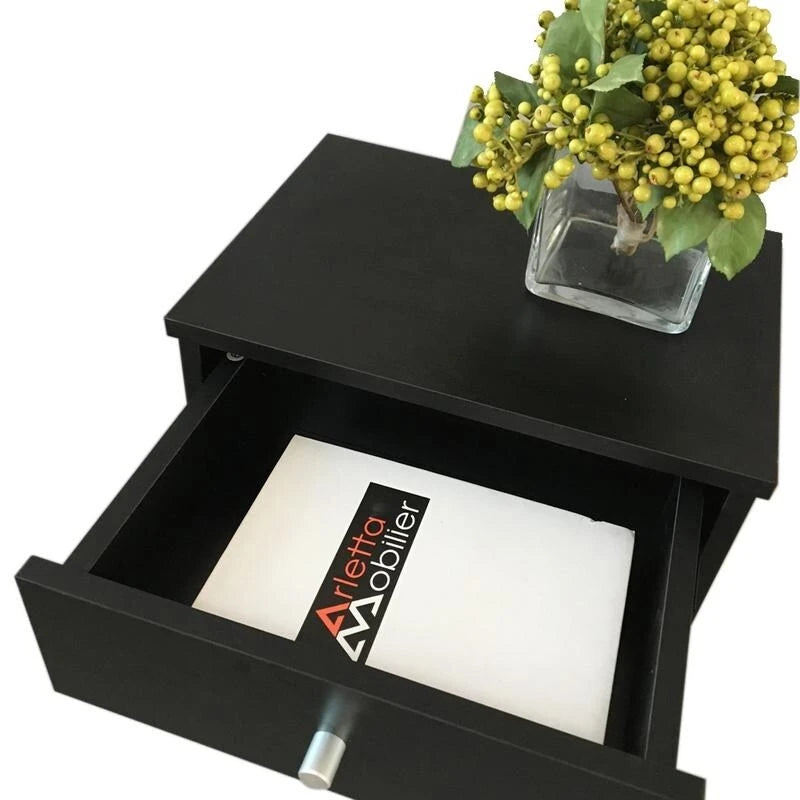 Simplify bedroom furniture Bedside End Table 1/2 Drawer Nightstand 2 Styles