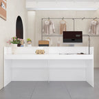 Reception Desk,Transaction Counter Top, Laminate Desktop, Front Table