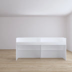 Reception Desk,Transaction Counter Top, Laminate Desktop, Front Table