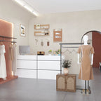 Reception Desk,Transaction Counter Top, Laminate Desktop, Front Table