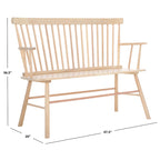 SAFAVIEH Gracija Spindleback Settee - 48 x 22.4 x 36 - 48W x 22D x 36H