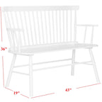 SAFAVIEH Gracija Spindleback Settee - 48 x 22.4 x 36 - 48W x 22D x 36H