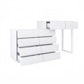 Extended Desktop 10 Drawers Storage Vanity without Handle - N/A