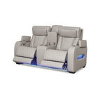 Boyington Gray Power Reclining Loveseat with Console - 75W x 40D x 44H