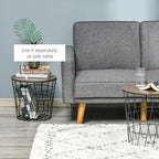 End Tables Set of 2, Nesting Tables with Storage, Round Accent Side Tables with Removable Top for Living Room, Bedroom