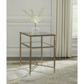  Cloverty Gold End Table - 25.75 W x 18 D x 26 H