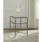  Cloverty Gold End Table - 25.75 W x 18 D x 26 H