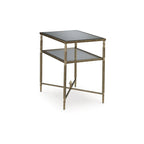 Cloverty Gold End Table - 25.75 W x 18 D x 26 H