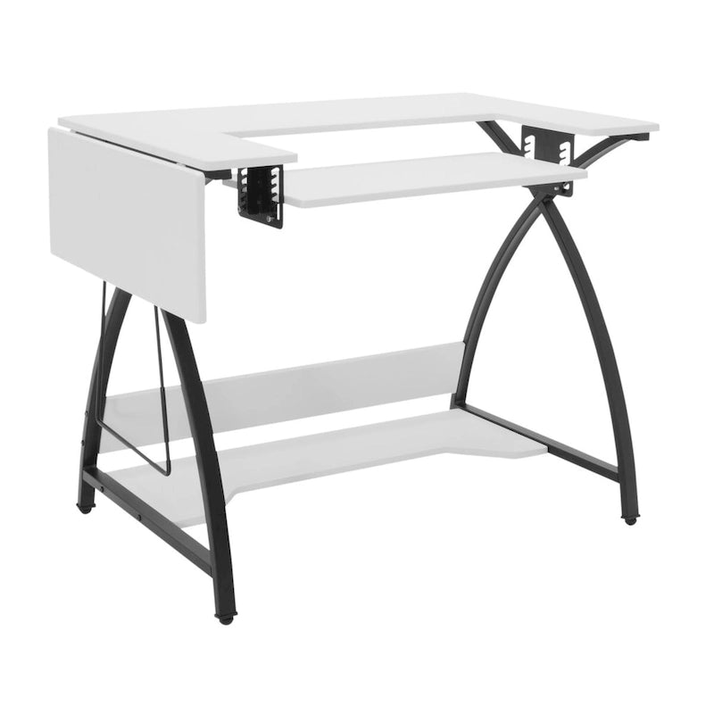 Sew Ready Comet Plus Black Metal Frame MDF Top Craft,Sewing, Office Table