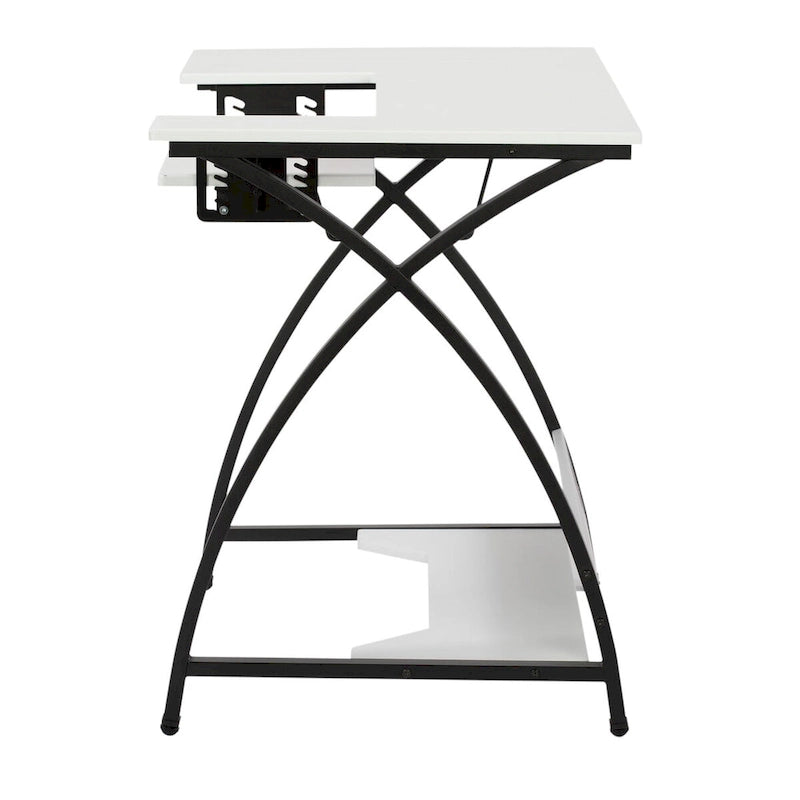 Sew Ready Comet Plus Black Metal Frame MDF Top Craft,Sewing, Office Table
