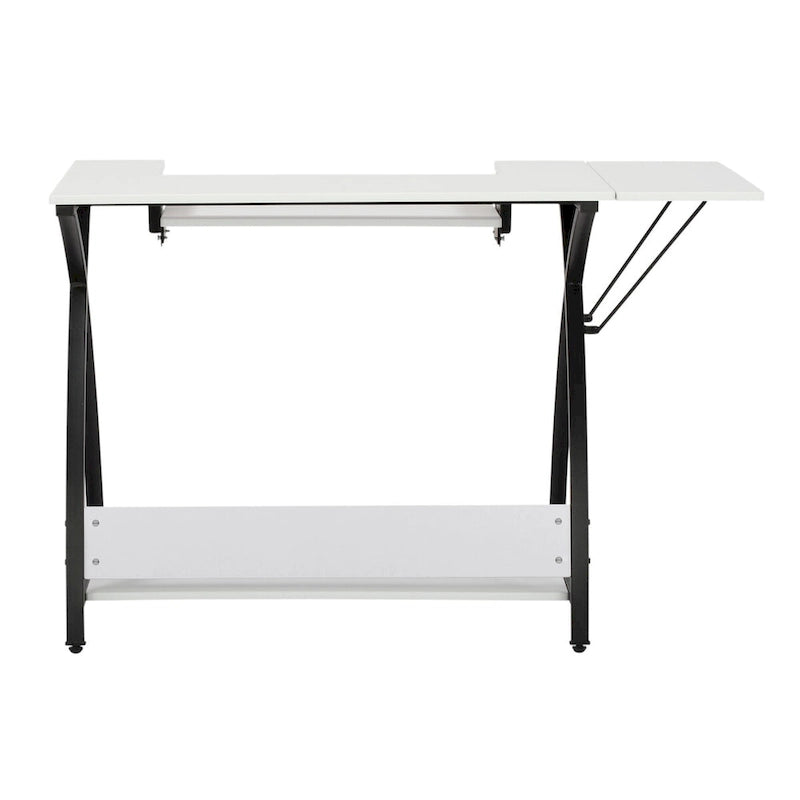 Sew Ready Comet Plus Black Metal Frame MDF Top Craft,Sewing, Office Table
