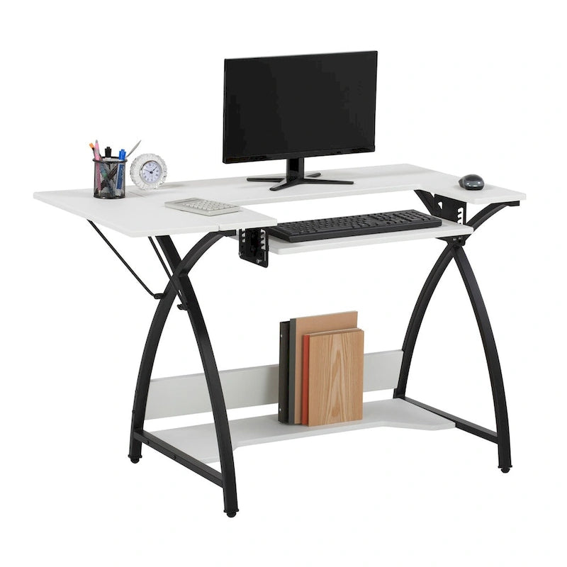 Sew Ready Comet Plus Black Metal Frame MDF Top Craft,Sewing, Office Table
