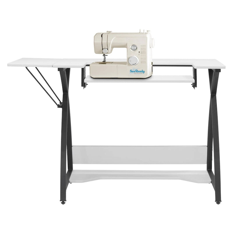 Sew Ready Comet Plus Black Metal Frame MDF Top Craft,Sewing, Office Table