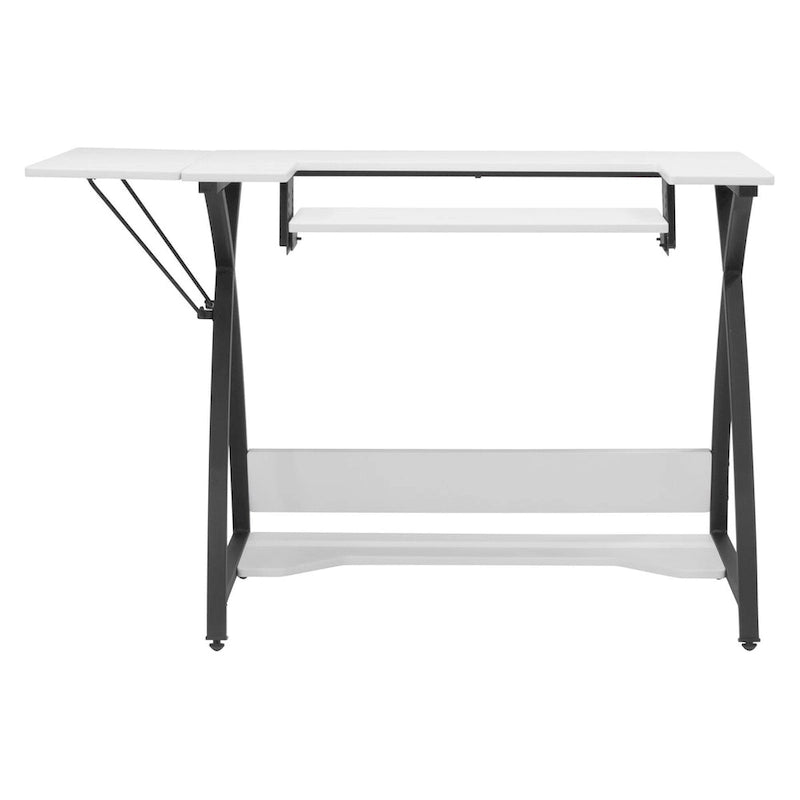 Sew Ready Comet Plus Black Metal Frame MDF Top Craft,Sewing, Office Table