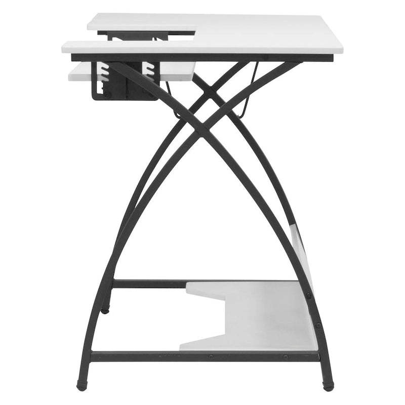 Sew Ready Comet Plus Black Metal Frame MDF Top Craft,Sewing, Office Table