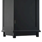 Tall Bathroom Storage Cabinet with Glass Doors